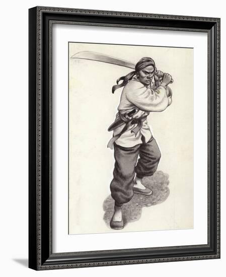 Chinese Boxer Warrior-Pat Nicolle-Framed Giclee Print