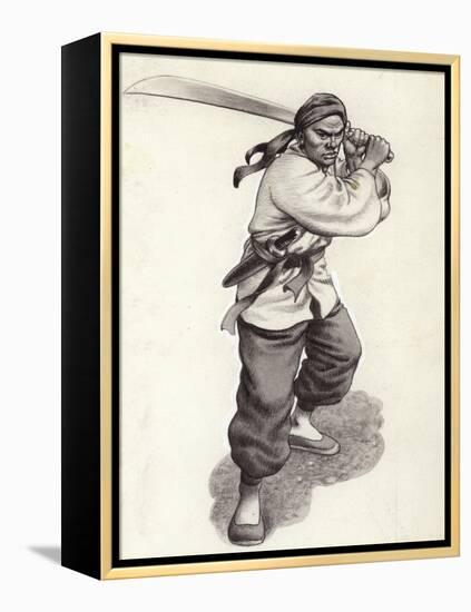 Chinese Boxer Warrior-Pat Nicolle-Framed Premier Image Canvas