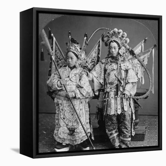 Chinese Bride and Bridegroom, Canton, China, Late 19th or Early 20th Century-null-Framed Premier Image Canvas