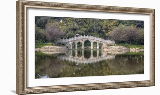 Chinese Bridge over Green Lake in Kunming, China-Darrell Gulin-Framed Photographic Print