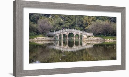 Chinese Bridge over Green Lake in Kunming, China-Darrell Gulin-Framed Photographic Print