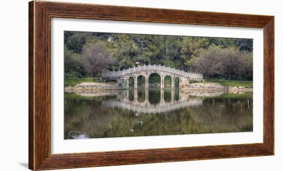 Chinese Bridge over Green Lake in Kunming, China-Darrell Gulin-Framed Photographic Print