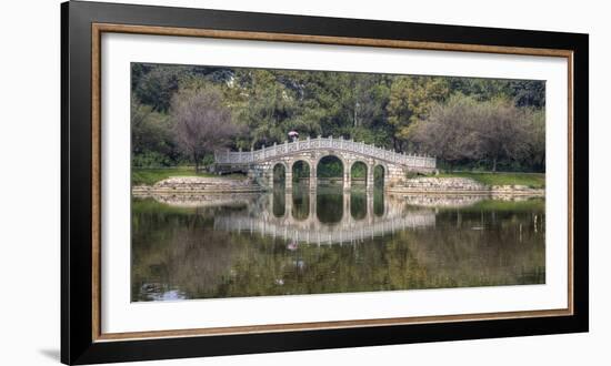 Chinese Bridge over Green Lake in Kunming, China-Darrell Gulin-Framed Photographic Print