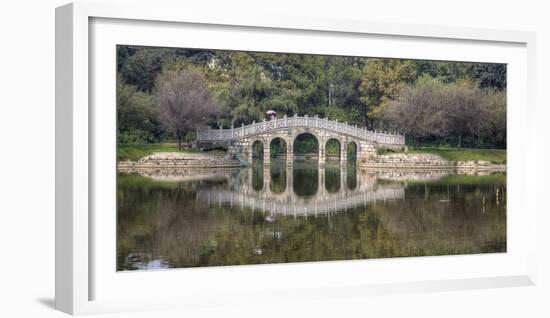 Chinese Bridge over Green Lake in Kunming, China-Darrell Gulin-Framed Photographic Print