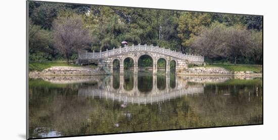 Chinese Bridge over Green Lake in Kunming, China-Darrell Gulin-Mounted Photographic Print