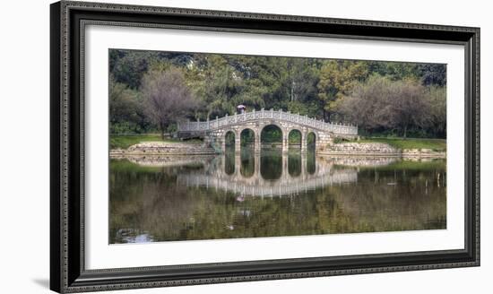 Chinese Bridge over Green Lake in Kunming, China-Darrell Gulin-Framed Photographic Print