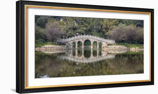 Chinese Bridge over Green Lake in Kunming, China-Darrell Gulin-Framed Photographic Print
