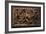 Chinese bronze belt-buckle with animals in combat, 5th century BC. Artist: Unknown-Unknown-Framed Giclee Print