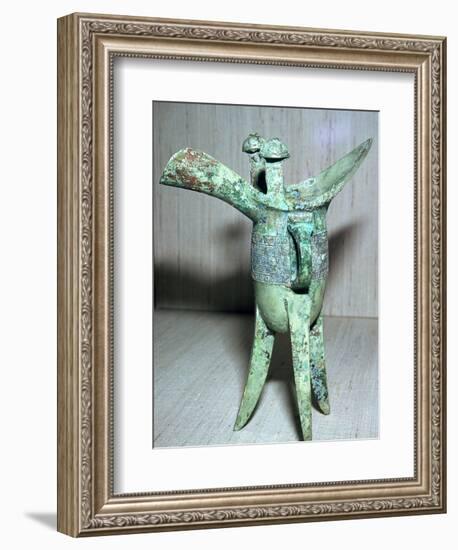 Chinese bronze libation vessel, 12th century BC. Artist: Unknown-Unknown-Framed Giclee Print