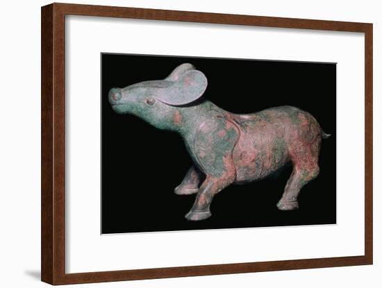 Chinese Bronze Tapir-like animal. Artist: Unknown-Unknown-Framed Giclee Print