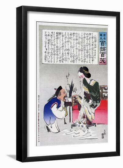 Chinese Cartoon, C1895-Kiyochika Kobayashi-Framed Giclee Print