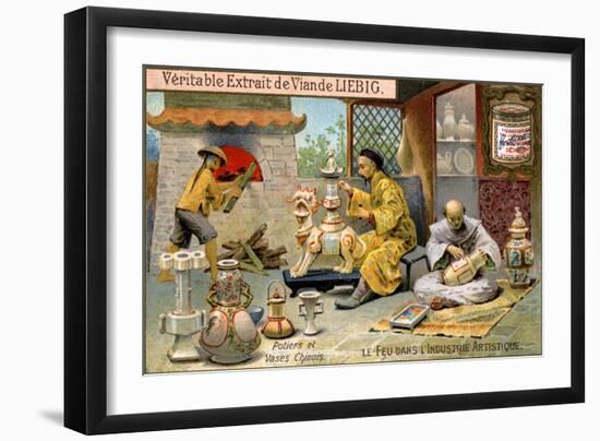 Chinese Ceramics, C1900-null-Framed Giclee Print