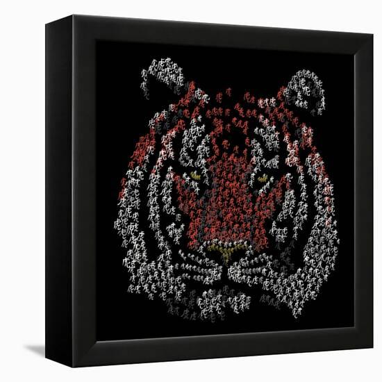 Chinese Character Tiger-null-Framed Premier Image Canvas