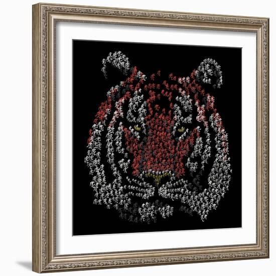 Chinese Character Tiger-null-Framed Giclee Print