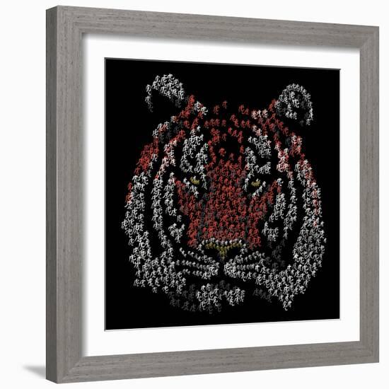 Chinese Character Tiger-null-Framed Giclee Print