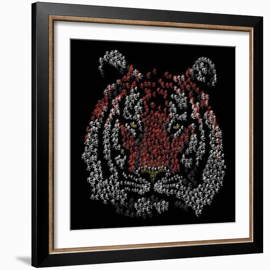 Chinese Character Tiger-null-Framed Giclee Print