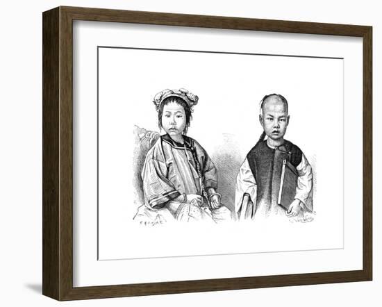 Chinese Children, C1890-Laplante-Framed Giclee Print