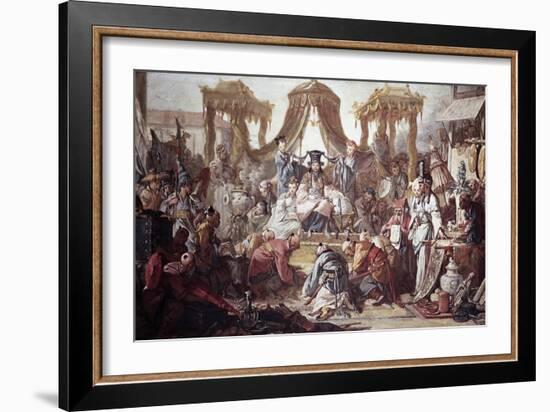 Chinese Curio: Audience of the Chinese Emperor-Francois Boucher-Framed Giclee Print