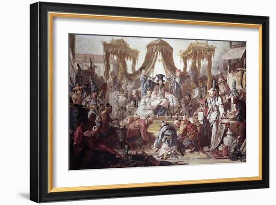 Chinese Curio: Audience of the Chinese Emperor-Francois Boucher-Framed Giclee Print