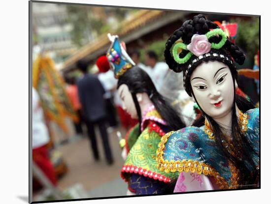 Chinese Deity Puppets-null-Mounted Photographic Print