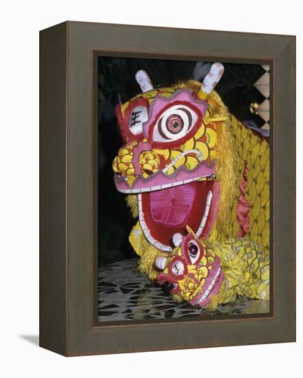 Chinese Dragon Dance at Chinese New Year Celebrations, Vietnam, Indochina, Southeast Asia, Asia-Stuart Black-Framed Premier Image Canvas