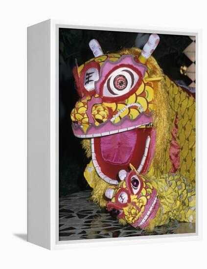 Chinese Dragon Dance at Chinese New Year Celebrations, Vietnam, Indochina, Southeast Asia, Asia-Stuart Black-Framed Premier Image Canvas