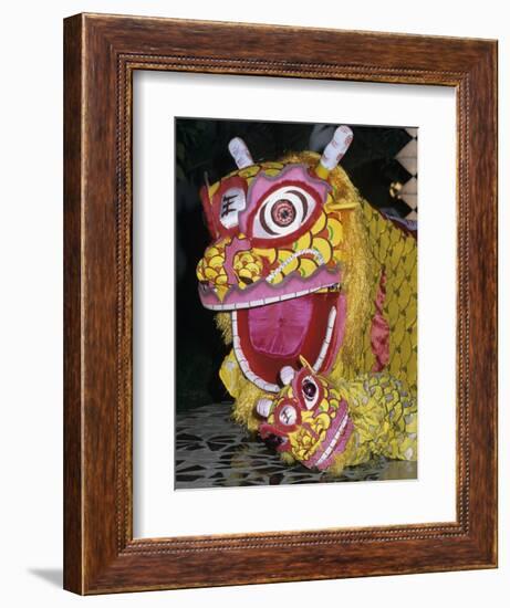 Chinese Dragon Dance at Chinese New Year Celebrations, Vietnam, Indochina, Southeast Asia, Asia-Stuart Black-Framed Photographic Print