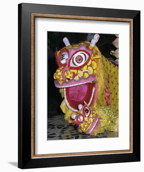 Chinese Dragon Dance at Chinese New Year Celebrations, Vietnam, Indochina, Southeast Asia, Asia-Stuart Black-Framed Photographic Print