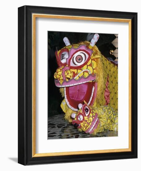 Chinese Dragon Dance at Chinese New Year Celebrations, Vietnam, Indochina, Southeast Asia, Asia-Stuart Black-Framed Photographic Print