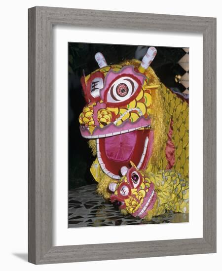 Chinese Dragon Dance at Chinese New Year Celebrations, Vietnam, Indochina, Southeast Asia, Asia-Stuart Black-Framed Photographic Print