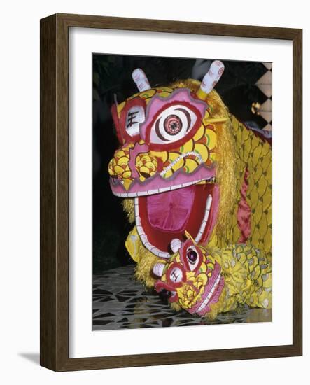 Chinese Dragon Dance at Chinese New Year Celebrations, Vietnam, Indochina, Southeast Asia, Asia-Stuart Black-Framed Photographic Print