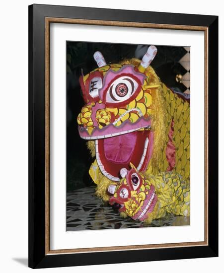 Chinese Dragon Dance at Chinese New Year Celebrations, Vietnam, Indochina, Southeast Asia, Asia-Stuart Black-Framed Photographic Print