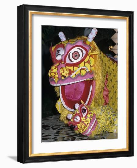 Chinese Dragon Dance at Chinese New Year Celebrations, Vietnam, Indochina, Southeast Asia, Asia-Stuart Black-Framed Photographic Print