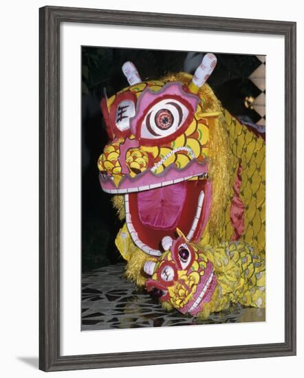 Chinese Dragon Dance at Chinese New Year Celebrations, Vietnam, Indochina, Southeast Asia, Asia-Stuart Black-Framed Photographic Print