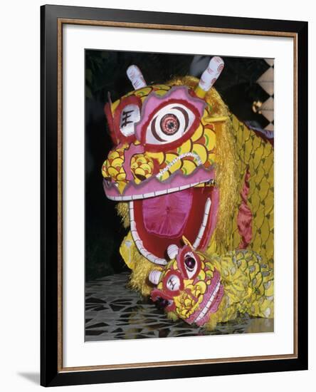 Chinese Dragon Dance at Chinese New Year Celebrations, Vietnam, Indochina, Southeast Asia, Asia-Stuart Black-Framed Photographic Print