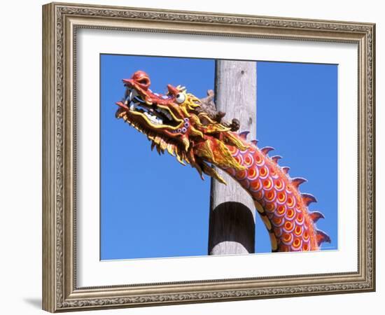 Chinese Dragon in Chinatown, Seattle, Washington, USA-null-Framed Photographic Print