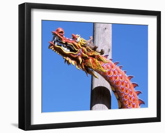 Chinese Dragon in Chinatown, Seattle, Washington, USA-null-Framed Photographic Print