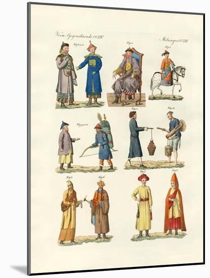 Chinese Dresses-null-Mounted Giclee Print