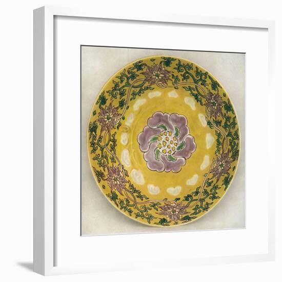 'Chinese Enamel-Painted Porcelain Bowl. Chia Ching Period, 1522-1566', (1928)-Unknown-Framed Giclee Print