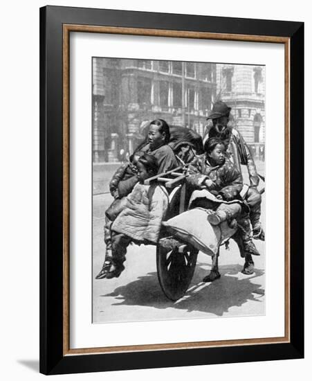 Chinese Family on a Cart, 1936-Sport & General-Framed Giclee Print