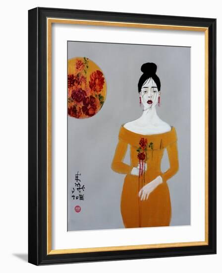 Chinese Fashion 3, 2016-Susan Adams-Framed Giclee Print