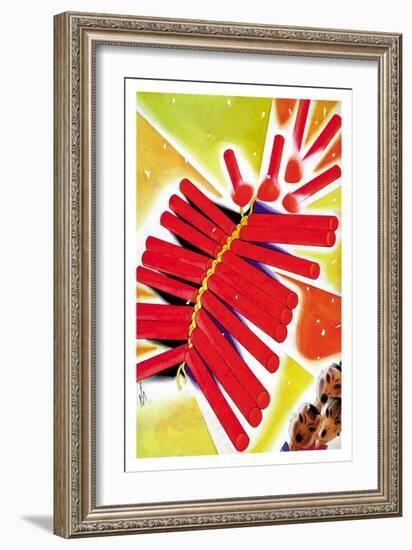 Chinese Fire Crackers-Frank Mcintosh-Framed Art Print