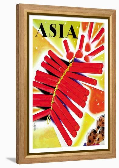 Chinese Fire Crackers-Frank Mcintosh-Framed Stretched Canvas