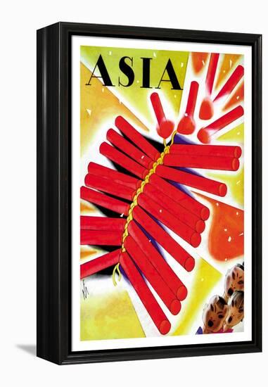 Chinese Fire Crackers-Frank Mcintosh-Framed Stretched Canvas