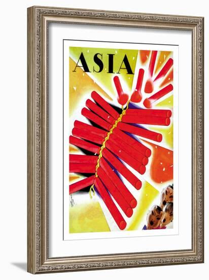 Chinese Fire Crackers-Frank Mcintosh-Framed Art Print