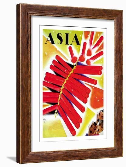 Chinese Fire Crackers-Frank Mcintosh-Framed Art Print