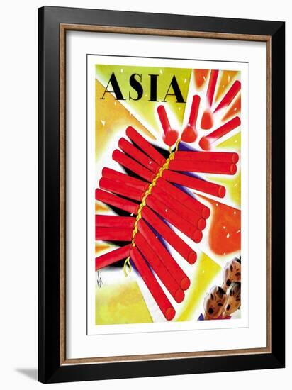 Chinese Fire Crackers-Frank Mcintosh-Framed Art Print