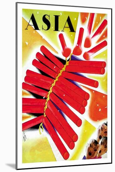 Chinese Fire Crackers-Frank Mcintosh-Mounted Art Print