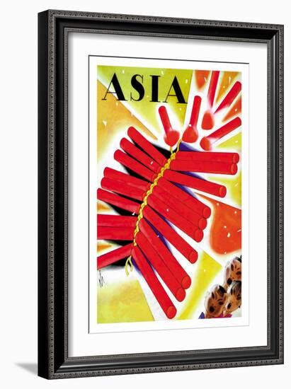 Chinese Fire Crackers-Frank Mcintosh-Framed Art Print