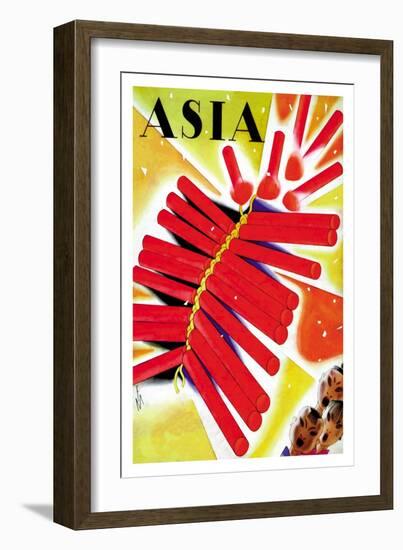 Chinese Fire Crackers-Frank Mcintosh-Framed Premium Giclee Print